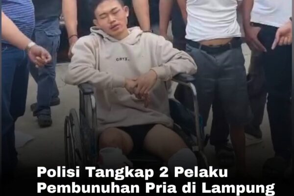 Polisi Menangkap Dua Pria yang Diduga Terlibat Dalam Kasus Pembunuhan Isnandar Ahmad (41), Warga Desa Hargomulyo, Kecamatan Sekampung, Lampung Timur