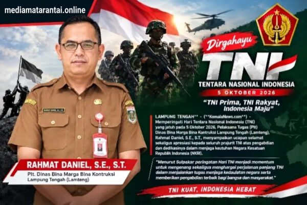 HARI jadi TNI Ke-81, Rahmat Daniel Beri Apresiasi : TNI Harus Selalu Hadir Untuk Rakyat