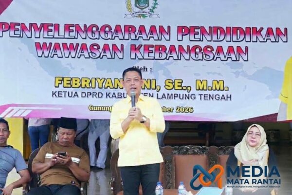 Ketua DPRD LAMPUNG TENGAH FEBRIYANTONI, S.E., M.M. Adakan Sosialisasi Pembinaan Ideologi Pancasila Dan Wawasan Kebangsaan